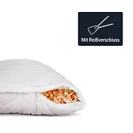 Zirbenkissen - mit rein Zirbensp&auml;ne gef&uuml;llt | 70x90cm | Au&szlig;enbezug: Polyester...