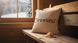 ZIRBELINO&reg; Zirbenkissen 40x40cm aus 100% Baumwolle | SPEZIAL-F&Uuml;LLUNG mit extr...