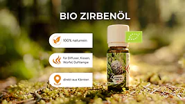 BIO Zirben&ouml;l | 2x 10 ml &ndash; 100% naturrein, regional & &auml;therisch | Wildwuch...