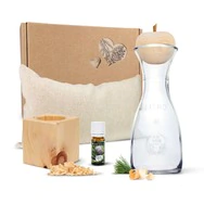Zirben-Lieblingsbox #1: Zirbenkissen (17x29cm), Zirbenw&uuml;rfel-Set, Zirbenapfel...