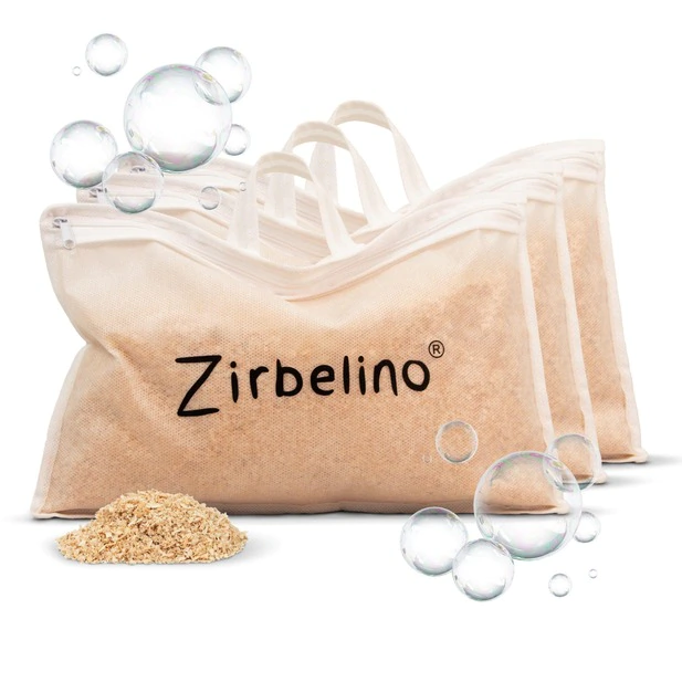Zirbel SPA 3er-Set - Zirbenholz Badekissen f&uuml;r die Badewanne | Badezusatz | 2...