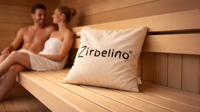 ZIRBELINO&reg; Zirbenkissen 40x40cm aus 100% Baumwolle | SPEZIAL-F&Uuml;LLUNG mit extrem harzreichen Zirbensp&auml;nen | Intensiv-Duft f&uuml;r Badezimmer, Kleiderschrank, Sauna 